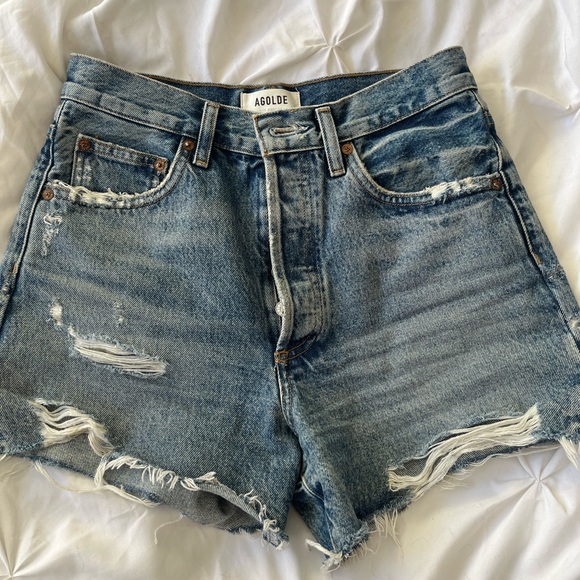 Agolde Dee High Rise Shorts - Picture 3 of 4